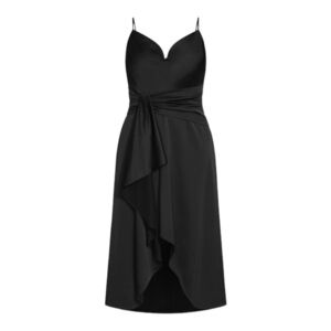 City Chic Simplicity Dress in Black Size Medium(18)